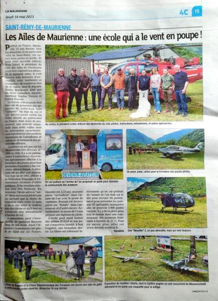 La Maurienne du jeudi 18 mai 2023